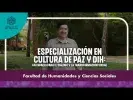 Embedded thumbnail for Especialización en Cultura de Paz y Derecho Internacional Humanitario &gt; Elementos adicionales de la página &gt; Galería &gt; Content Multimedia Gallery